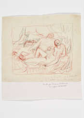 Diana e Endimione | Drawing depicting a pair of lovers