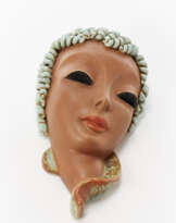 Testa di donna | Terracotta wall sculpture painted in polychrome