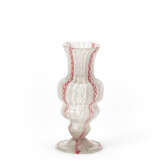 Manifattura di Murano. Small blown glass vase in reticello and colorless zanfirico - photo 1
