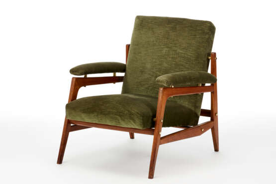 Armchair with structure in solid ash wood - photo 1