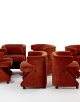 * Lot of six armchairs model 