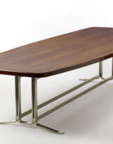 * Large meeting table with edged and wood veneered top