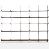 Gianni Moscatelli. * Modular five-span bookcase with brushed steel structure - photo 1