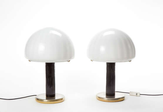 Venini. Pair of table lamps model "Cordonata" - Foto 1