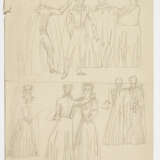 Gio Ponti. Studies of male and female figures relating to architectural decorations - Foto 2
