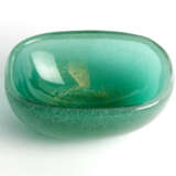Seguso. Transparent greenish glass with inclusion of gold leaf bowl - Foto 1