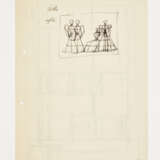 Gio Ponti. Miscellany of seven sketches of different subjects and epochs dating back to the 1930s and 1950s - photo 2