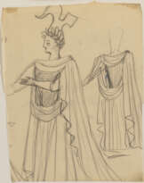 Two studies for stage costumes for the opera