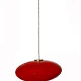 Arredoluce. (Attributed) | Incamiciato red glass suspension lamp - Foto 1