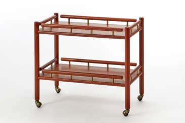 (Attributed) | Trolley with two shelves on wheels