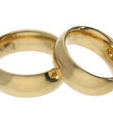 Ring: äußerst hochwertige, neuwertige und außergewöhnlich breite Trauringe aus 14K Gelbgold - Foto 1