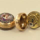 Pocket watch: rare paircase verge watch with enamel painting and jewels, Freres Wiss & Menu a Geneve ca. 1770 - photo 4