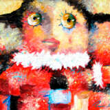 Painting “Patchwork dress.”, Canvas, Acrylic paint, Expressionist, 2010 - photo 1