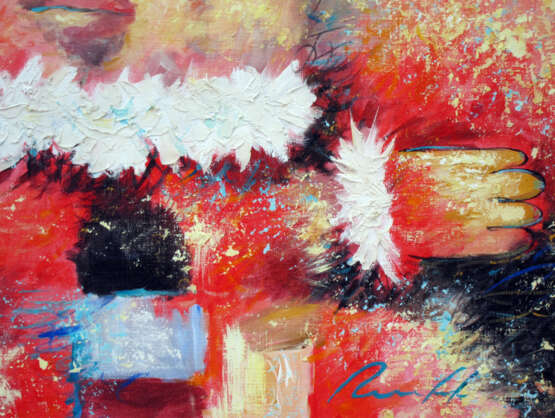 Painting “Patchwork dress.”, Canvas, Acrylic paint, Expressionist, 2010 - photo 3