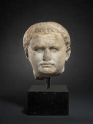 A ROMAN MARBLE PORTRAIT HEAD OF THE EMPEROR TITUS