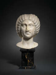 A ROMAN MARBLE PORTRAIT HEAD OF THE EMPRESS JULIA DOMNA