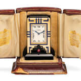 Cartier. ART DECO ONYX, ENAMEL AND RUBY 'MIGNONETTE' CLOCK, CARTIER - фото 2