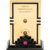 Cartier. ART DECO ONYX, ENAMEL AND RUBY 'MIGNONETTE' CLOCK, CARTIER - photo 5