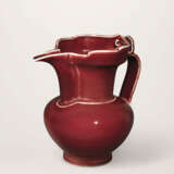 A VERY RARE COPPER-RED GLAZED MONK’S CAP EWER - фото 1