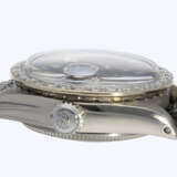 Armbanduhr: Luxusmodell einer vintage Damenuhr von Rolex von 1972, Referenz 6917 in der seltenen 18K Weißgoldausführung mit Brillantlünette und Diamantzifferblatt - Foto 4