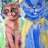 Коты Миссия Холст Акриловые краски Мифологическая живопись 2019 г. - фото 6