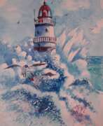 Marinemalerei. маяк