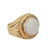Massiver Ring mit weißem Opalcabochon - Foto 2