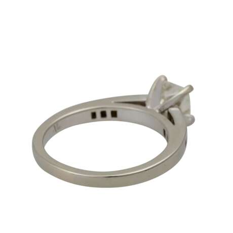 Ring mit Prinzessdiamant ca. 1 ct, - Foto 2
