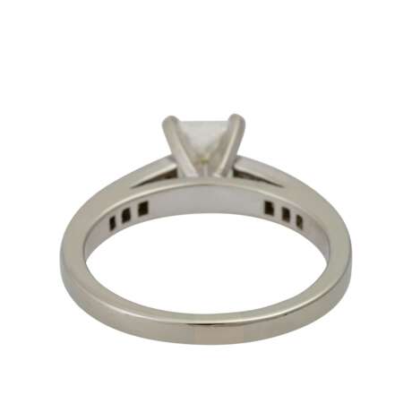 Ring mit Prinzessdiamant ca. 1 ct, - фото 3