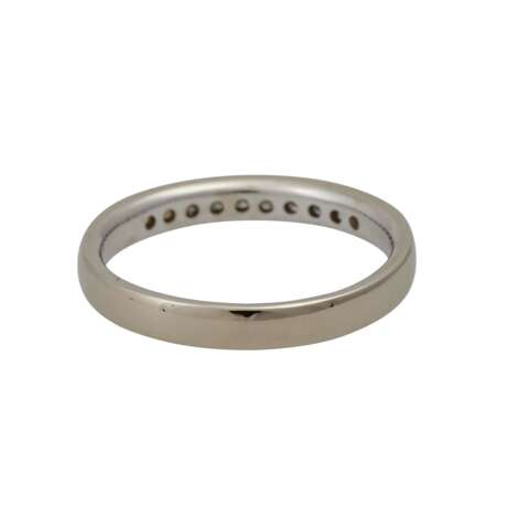Halbmemoire Ring mit Prinzessdiamanten zusammen ca. 0,40 ct, - фото 4
