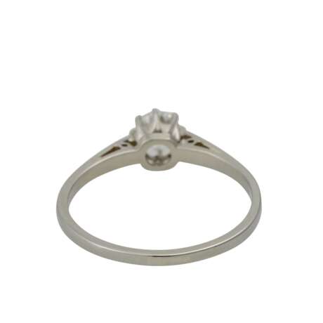 Ring mit Diamant ca. 0,30 ct, - Foto 4
