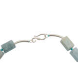 Aquamarin Halskette mit Sterling Silber Hakenverschluss - фото 2