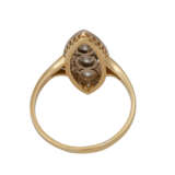 Ring im Stil des Art Déco mit Brillanten, zusammen ca. 0,6 ct, - photo 4