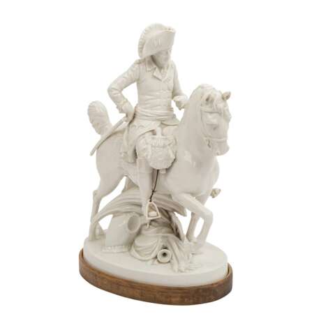 AELTESTE VOLKSTEDTER PORZELLANMANUFAKTUR, Porzellan Figurengruppe “Fridrich der Große zu Pferde“ - Foto 1