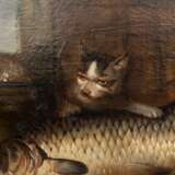 MALER/IN 17./18. Jahrhundert, "Stillleben mit Fisch, Austern und Zwiebeln", - photo 4