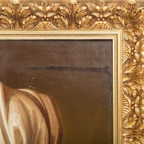 MALER/IN und KOPIST/IN 19. Jahrhundert "Bildnis der Heiligen Barbara mit weißem Tuch und Gewand", - Foto 6