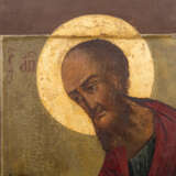 Ikone des heiligen Apostel Paulus. NORDRUSSLAND, Mitte 19. Jahrhundert, - Foto 3
