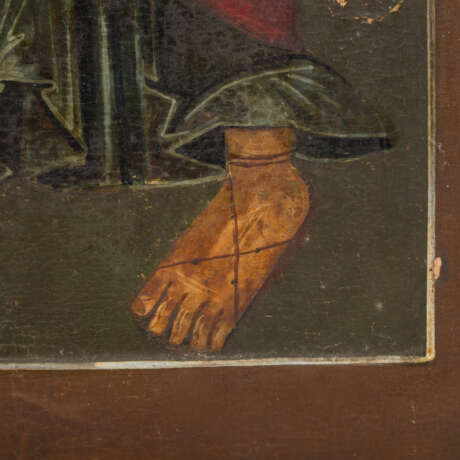 Ikone des heiligen Apostel Paulus. NORDRUSSLAND, Mitte 19. Jahrhundert, - Foto 5