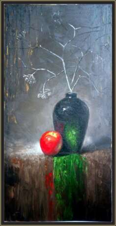 Painting “Still life with the Apple”, Canvas, Oil paint, Realist, Still life, 2016 - photo 3