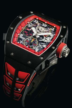 RICHARD MILLE AN EXTREMELY RARE CARBON LIMITED EDITION TONNE... - фото 1
