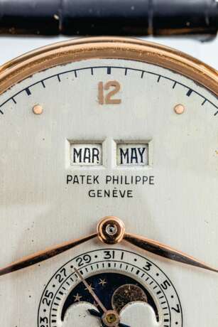 PATEK PHILIPPE A VERY FINE AND EXTREMELY RARE 18K PINK GOLD ... - photo 4