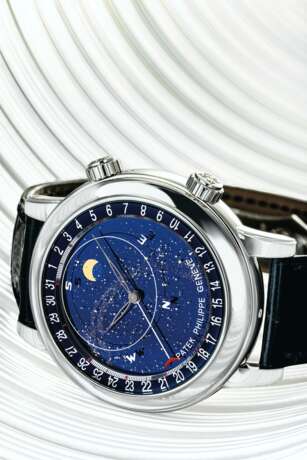 PATEK PHILIPPE AN IMPORTANT AND VERY RARE PLATINUM AUTOMATIC... - Foto 1