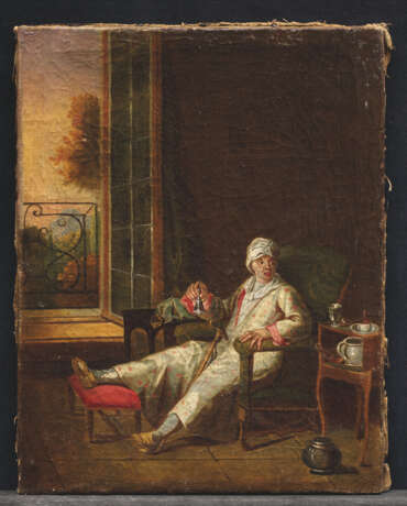 ÉCOLE FRANÇAISE VERS 1775, ENTOURAGE DE JEAN HUBER DIT HUBER-VOLTAIRE - photo 1