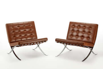 Two armchairs model "Barcelona"
