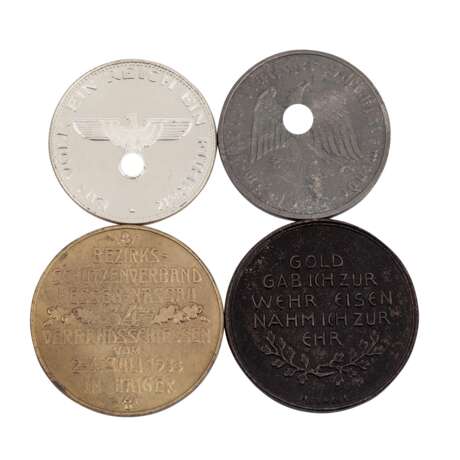 4 Medaillen WK I und Deutschland 1933-1945 - - фото 1