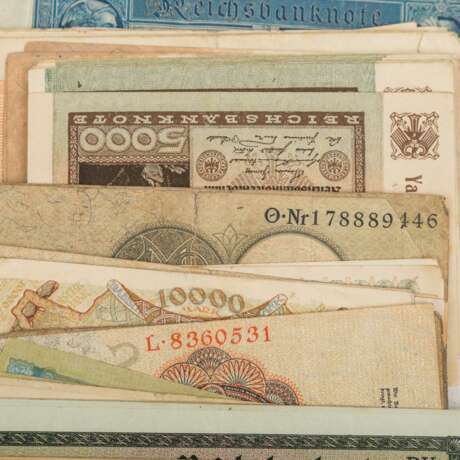 Zahlreiche Banknoten, vorwiegend Deutschland 1.H. 20. Jahrhundert. - - Foto 5
