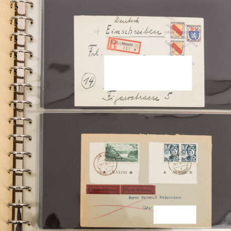 Deutschland nach 1945, Französische Zone - ca. 100 Briefe und Karten, - photo 3