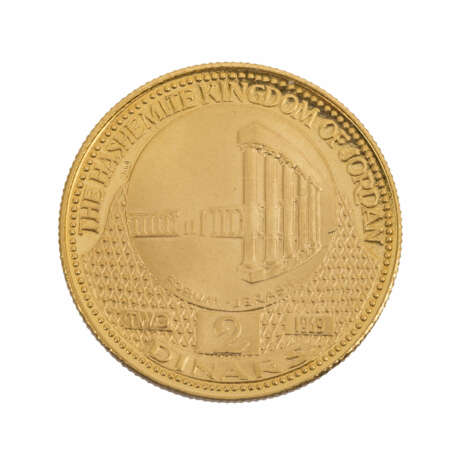 Jordanien/GOLD - 2 Dinars 1969, - фото 2