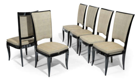 Satz von sechs Art Deco-Stühlen - Foto 1