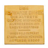 Briefmarken in Gold - "Bayern 1er", 8,1 Gramm rauh, - photo 2